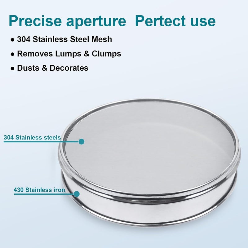 LVDALAB 304 Stainless Steel Lab Sieve Screen Mesh, 250 Mesh (0.061mm) Aperture Test Sieve, 15.75''(40cm) Diameter Economy Standard Analysis Sample Test Sieves for Industrial Laboratory Homes - Image 5